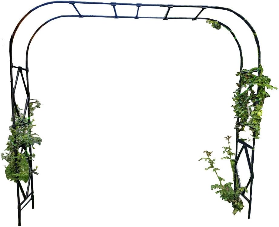 XLOO Oversized,Garden Arch,Rust and Corrosion Resistant Garden Arbor,Thickened Steel Pipe,Perfect Garden Decoration,Wedding Arch Party Ceremony Decoration Climbing Plant Support Trellis Arch.