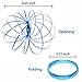 Flow Ring for Kids – Educational Kinetic 3D Spring Toys for Children – Multi Sensory Arm Spinner – Stainless Steel Magic Ring for Kids (Blue)