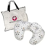 NURSING/FEEDING PILLOW with BONUS HEAD POSITIONER- PANDA DESIGN - By Mother Comfort - Comfortable for both Mother and Baby - Removable Cotton Cover- Easy to Wash