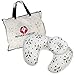 NURSING/FEEDING PILLOW with BONUS HEAD POSITIONER- PANDA DESIGN - By Mother Comfort - Comfortable for both Mother and Baby - Removable Cotton Cover- Easy to Wash