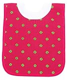 AM PM Kids! Pullover Bib, Hot Pink and Green Dot