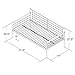 DHP Metal Daybed Frame, Twin Size Furniture, White