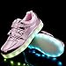 EQUICK Kids Light Up Casual Shoes Flashing Double Velcro LED Sneakers With 11 Colors Modes For Boys and Girls In Halloweens,D5001,L06,33
