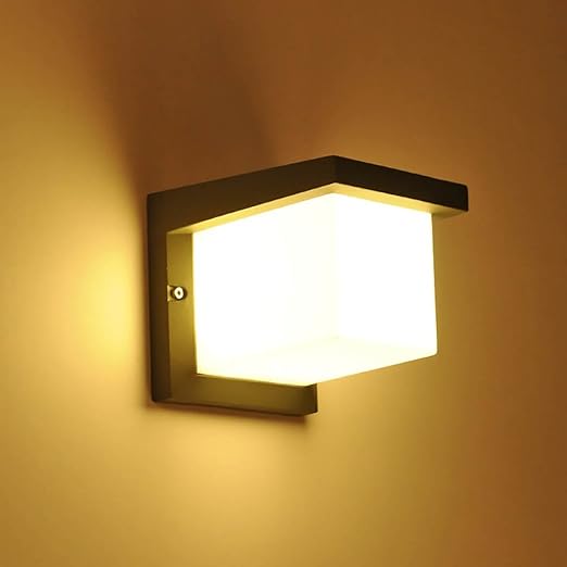 Glighone Apliques De Pared Led 10w Lampara Moderna Impermeable Luz
