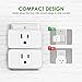 OMORC WiFi Smart Plug, Smart Home Automation, 2 Pack Mini Outlet with Timing Function, Remote Control Smart Socket Works with Amazon Alexa Echo, Google Assistant and IFTTT, No Hub Required, FCC