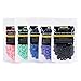 Bluezoo Brazilian Hard Wax Beads Depilatory Solid Hot Film Waxing Pellets for Body Bikini Hair Removal,5 Pack,17.6 oz/500g