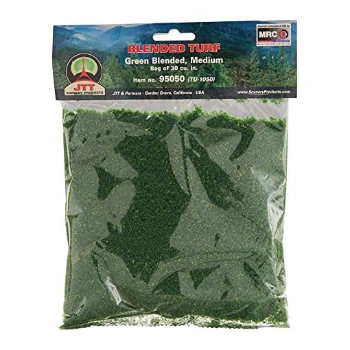 JTT Landscaping Material - Blended Turf, Green Blended, Medium
