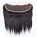 QinMei Hair Brazilian Straight Hair Bundles with Frontal Closure Ear to Ear Lace Frontal Closure with Bundles 8A Brazilian Virgin Hair Frontal with Baby Hair Natural Black Color (18 20 22+16 Frontal)