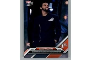 2024 Topps NOW ##D-1 Caleb Williams #1 Draft Pick RC Rookie Chicago Bears NFL Football Trading Card