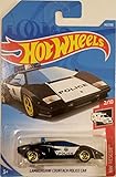 Hot Wheels 2019 HW Rescue Lamborghini Countach Police Car 142/250, Black
