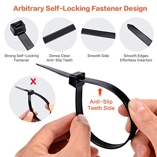 Zip Ties Heavy Duty 250 lb 28 Inch, Extra Long Cable Ties Wide Plastic