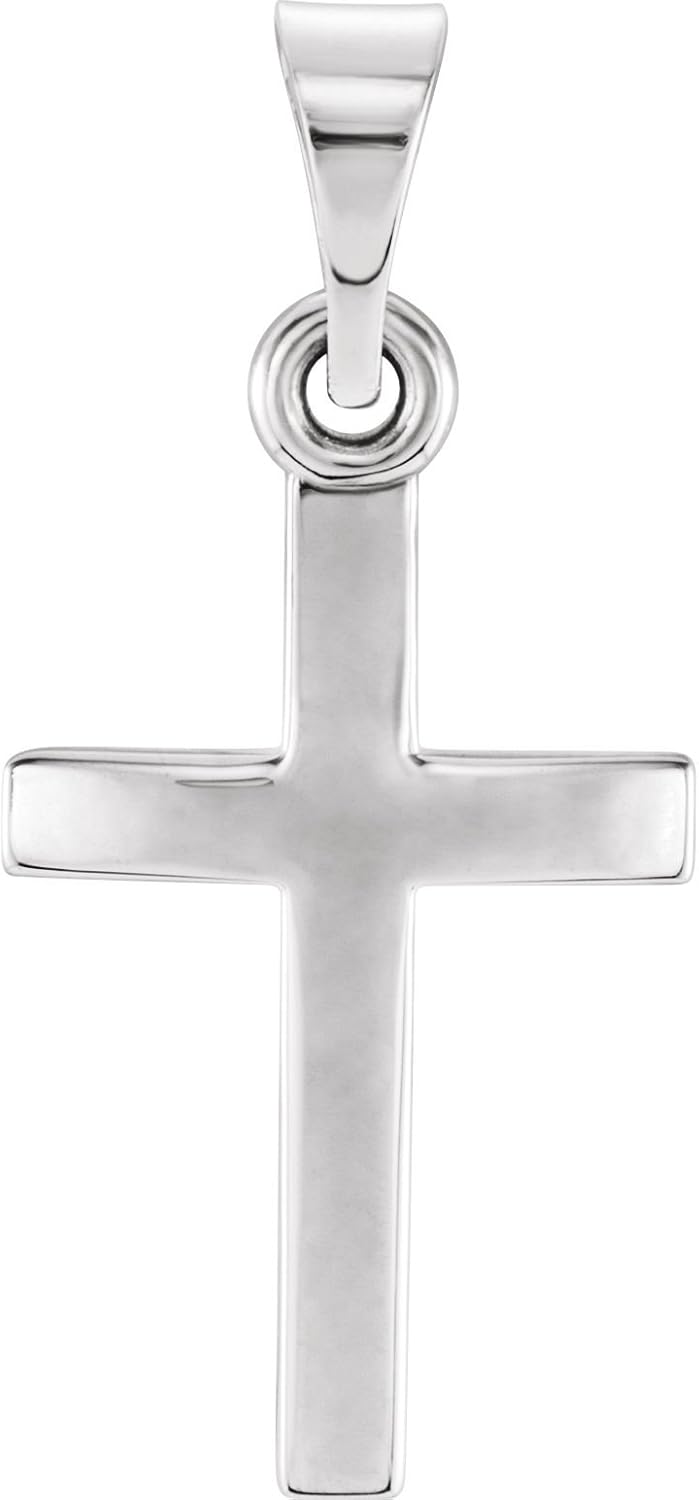 Platinum Cross Pendant (23.70X11.50MM) The Men's Jewelry