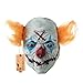 Hyaline&Dora Halloween Creepy Clown Mask with Yellow Hair for Adults,Halloween Costume Party Props Masks (Yellow Hair)