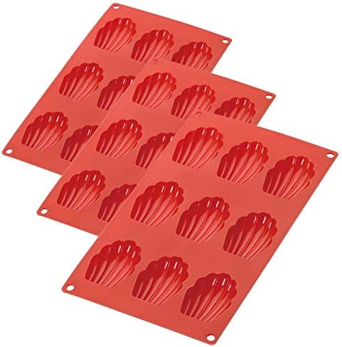 Lot de 3 moules à madeleines en silicone à 9 trous Moule Forme Gâteau Cannelé Résistance Aux Hautes Températures pour gâteau, gelée, pudding, mousse, pâtisserie, bricolage, sans bpa - Cuisine A Vivre Lot de 3 moules à madeleines en silicone à 9 trous Moule Forme Gâteau Cannelé Résistance Aux Hautes Températures pour gâteau, gelée, pudding, mousse, pâtisserie, bricolage, sans bpa