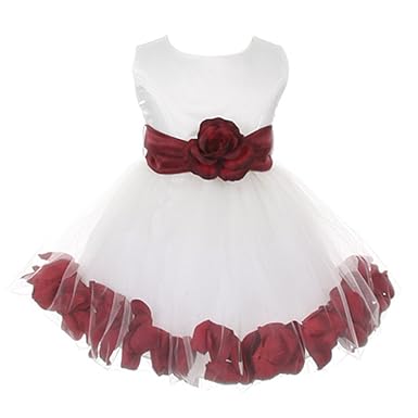 flower girl burgundy sash
