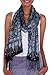 NOVICA Artisan Handmade Silk Batik Shawl in Indonesia Accessories Shawls Blue Placid Bright Cobalt Serenity Patterned ' Blue Sarangan'