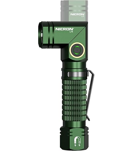 NICRON 870 Plus 懐中電灯 1200ルーメン NICRON Flashlights,Rechargeable Magnetic LED Flashlights,1200 High