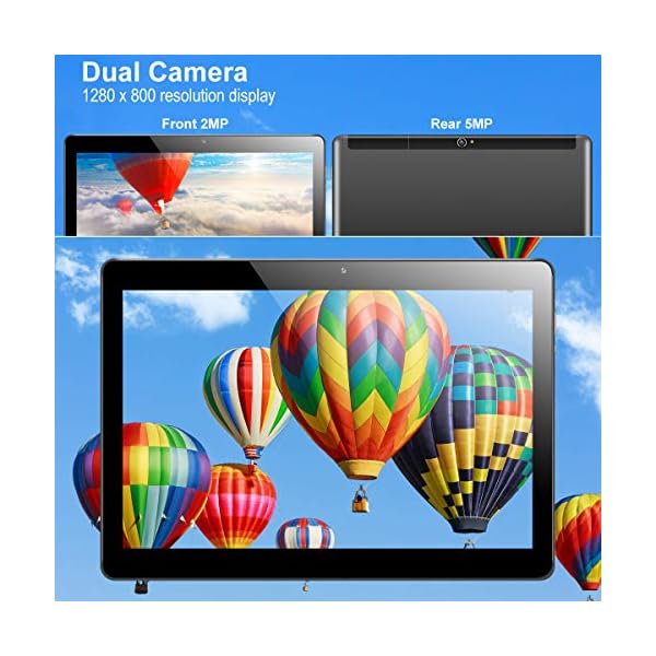 Padgene 10.1 Inch Google Android Tablet, Android 8.1 Phablet Tablet Quad Core Pad with Dual Camera, 2GB Ram 32GB ROM…