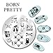 Born Pretty Round Nail Stamp Template