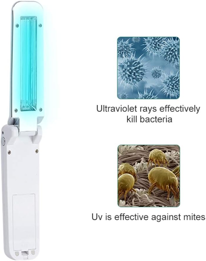 yenny shop Portable Germicidal Lamp Handheld Foldable Disinfection Light Mini UV Germicidal Lamp