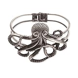 Zad Jewelry Silver Metal Octopus Bracelet