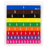 EAI Education Fraction Tiles with Tray: Numbered - Set of 51