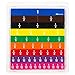 EAI Education Fraction Tiles with Tray: Numbered - Set of 51