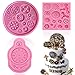 Vodolo 3 Pack Steampunk Cogs Mold, Clock Watch Wheel Gears Silicone Fondant Mold Chocolate Mold for Cupcake Toppers Party Cake Decoration etc.