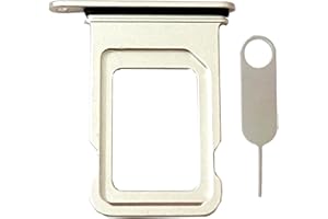 Sim Card Tray Slot Holder Replacement Part for iPhone 14/14 Plus, Incl Card Ejector pin (White)