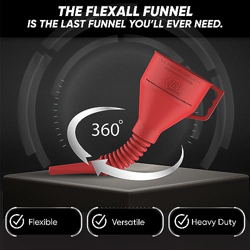 TEC Products FlexAll Funnel Flexible Rubber Funnel with Handle