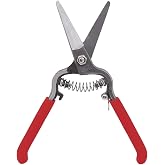 Zenport Z275 Needlenose Shear, Flower, 8-Inch Heavy Duty Forged Steel Straight Blade