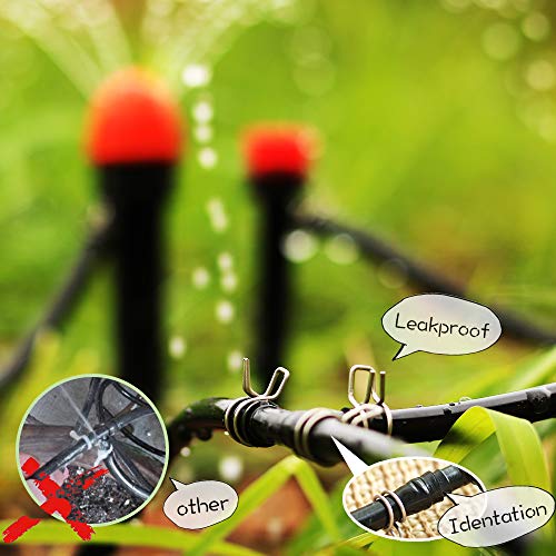 heeqinn 1/4" Irrigation Hose Clamp, Firm and LeakProof, Easy to Install, Solution for Leaking
