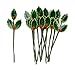 Darice Christmas 12 Piece Floral Holly Leaves Green