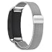 Maxjoy for Samsung Gear Fit 2 Band, Milanese Loop Replacement Bands Stainless Steel Bracelet Metal Strap with Magnet Clasp for Samsung Gear Fit2 SM-R360 Smart Watch, Silver