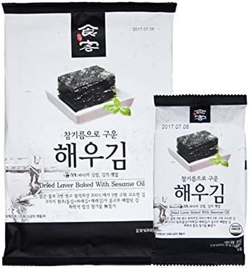 SikGaek Haewoo Roasted and Seasoned Seaweed Nori Variety Package, Full Size (20g) 6 Packs / Snack Size (5g) 32 Packs