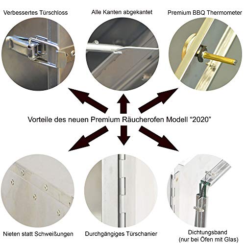 Nischenmarkt Räucherofen/Räucherschrank in Edelstahl + Gasbrenner 2,5kw mit viel Zubehör – Bild 6