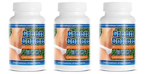 Pure super green coffee extract 800mg, 180 capsules
