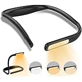 LED Neck Reading Light,Book Lights For Reading In Bed,Adjustable Brightness Desk Lamp,3 Color,with Bendable Arms,Suitable for Repairing,Night Running,Walking,Knitting,Camping,perfect gifts(1PCS)