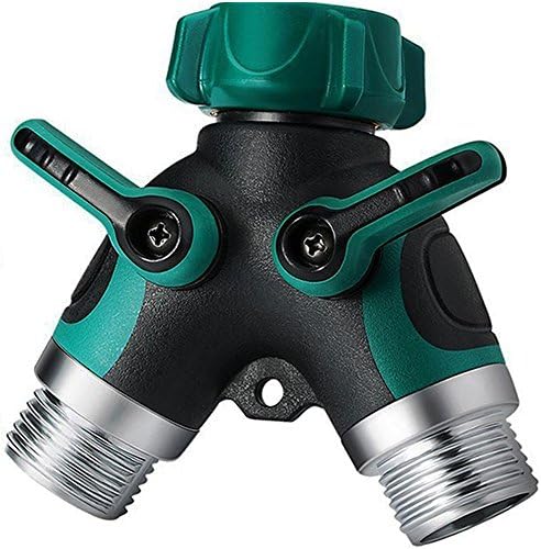 Centh 2 Way Y Hose Splitter, Garden Splitter with Comfortable Rubberized Grip for Easy Life (2 Way)