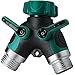 Centh 2 Way Y Hose Splitter, Garden Splitter with Comfortable Rubberized Grip for Easy Life (2 Way)