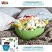 Premium Large Salad Bowl - Serving Bowl - Fruit Bowl - Candy Dish - Decorative Centerpiece Bowl - Best for Serving Fruit Salad Candy Popcorn Punch Chips Pasta - Unique Modern Design - Ceramic (Green)