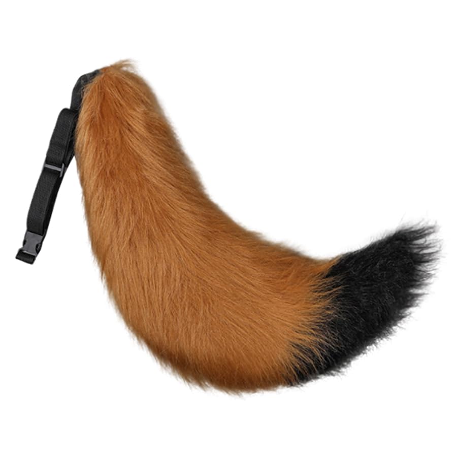 Faux Fur Fox Tail Furry Tail Halloween Fox Tail costume Wolf Dog Cat Long Tail Fox Tail Fancy Dress Accessories Furry Cosplay Costume Cute Big Animal Tail Super Huge Fluffy Tail Party Props