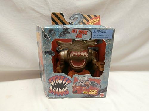 Mattel Street Sharks Jet Pack Jab Flip-up Wing Action