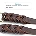 FAIRWIN Leather Dog Leash - 6 Ft Heavy Duty Braided Leash for Large, Medium & Small Dogs (S: 1/2
