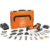 Fein Cordless MultiMaster AMM 700 Max Top 4 Ah AS for Interior Construction and Renovation - Starlock Max Mount, QuickIn System, AMPShare/Bosch 18V Battery Compatible - 71293661090