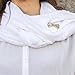 Magcessory Ribbon Bow Magnetic Eyeglass Holder Brooch, Scarf Pin, Cardigan Closure Set, Gold