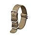 Ritche 2pc 18mm Watch Band with 1.5mm Thickness Quality Nylon Nato Straps and Heavy Duty Brushed Buckle (ArmyGreen/Khaki) …