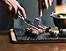 Bruntmor, ALBA Gourmet Stainless Steel 8-piece Steak Knife set with Full Tang Blades, Wooden Gift Box