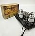 OPO Opera Theater Horse Racing Glasses Binocular Telescope Chain Necklace (White with Silver Trim) 3X25