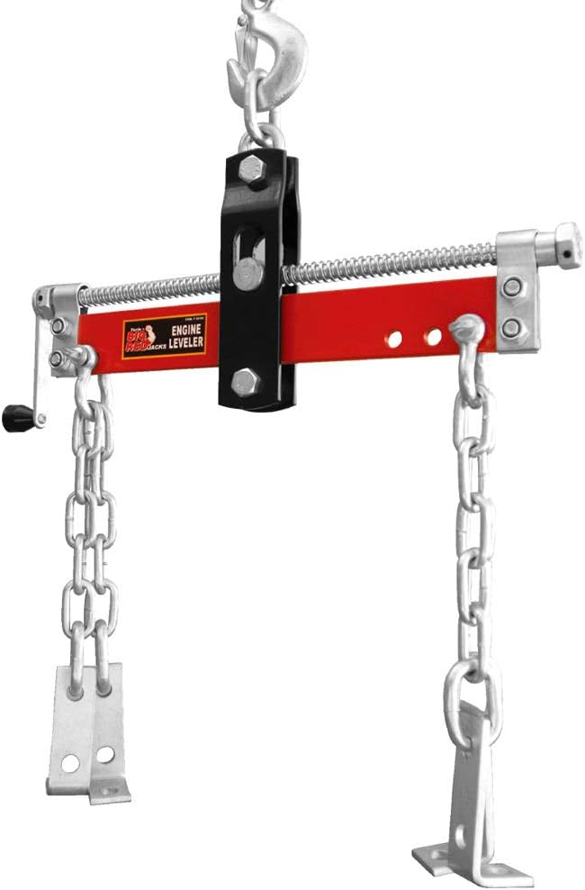 BIG RED T32100 Torin Engine Hoist Shop Crane Accessory: Steel 3 Position Engine Leveler with Adjustable Handle, 3/4 Ton (1,500 lb) Capacity, Red: Automotive